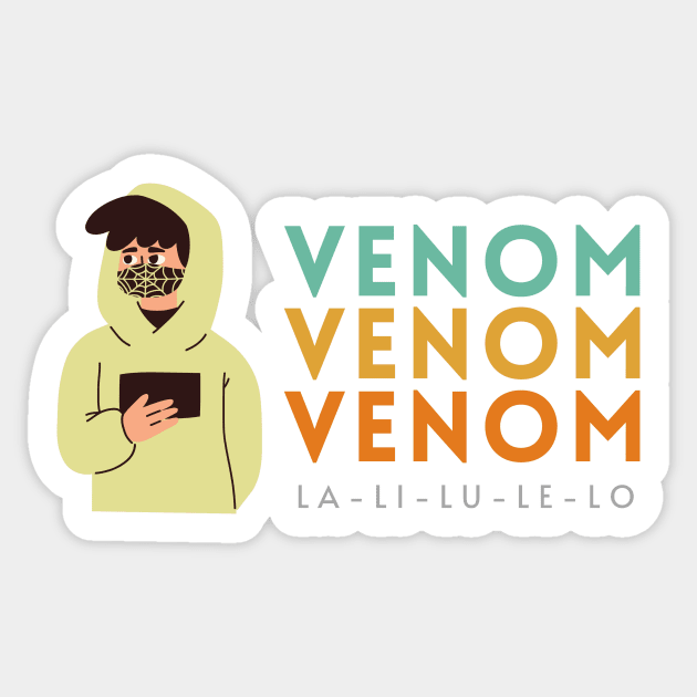 Venom La-Li-Lu-Le-Lo Sticker by WhatsDax